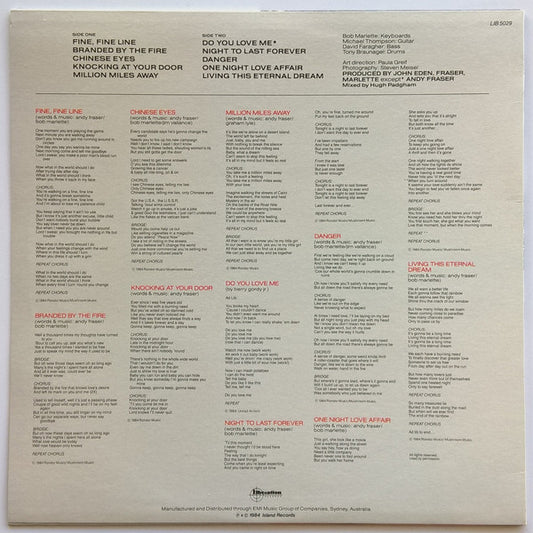 Andy Fraser : Fine Fine Line (LP, Album)