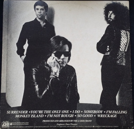 The J. Geils Band : Monkey Island (LP, Album, Gat)