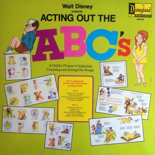 Various : Walt Disney Presents Acting Out The ABC's (LP)