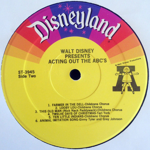 Various : Walt Disney Presents Acting Out The ABC's (LP)