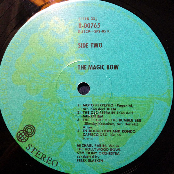 Michael Rabin : The Magic Bow (LP, Album, Club, RE)
