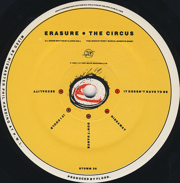 Erasure : The Circus (LP, Album, Adr)