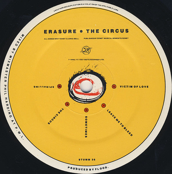 Erasure : The Circus (LP, Album, Adr)