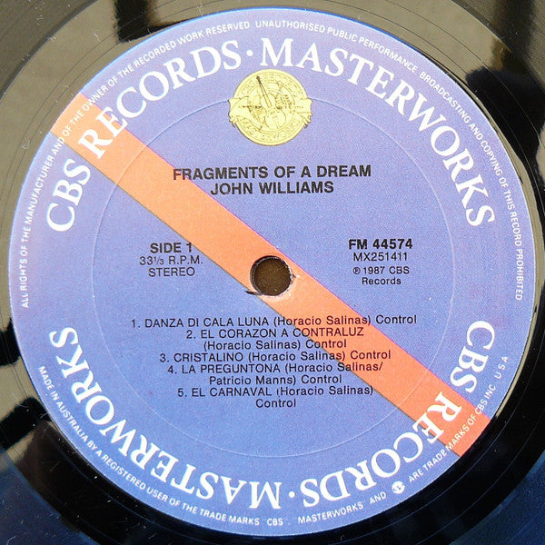 Inti Illimani - John Williams (7) - Paco Peña : Fragments Of A Dream (LP, Album)
