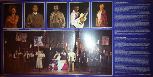 Andrew Lloyd Webber, Tim Rice : Evita Premiere Australian Cast Recording (Excerpts From The Australian Production) (LP, Album, Gat)