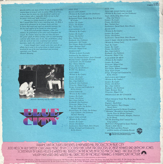 Ry Cooder : Blue City (LP, Album)