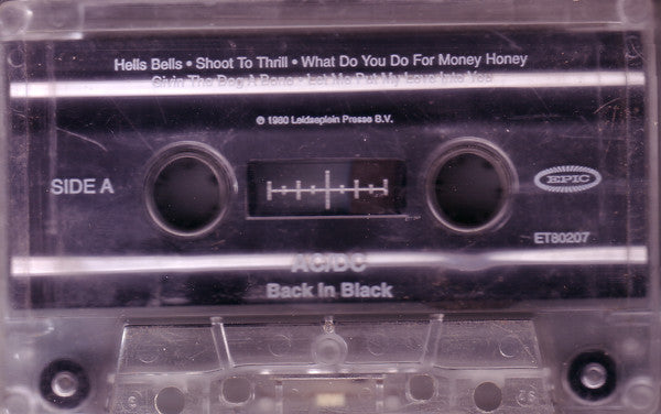 AC/DC : Back In Black (Cass, Album, RE)