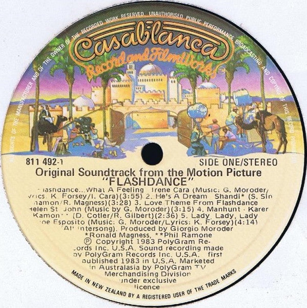 Various : Flashdance (Original Soundtrack From The Motion Picture) (LP, Album, 72)