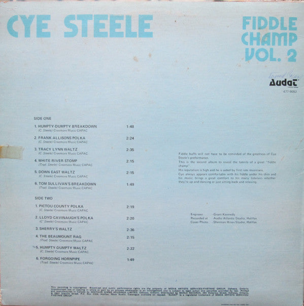 Cye Steele : Fiddle Champ Vol. 2 (LP)