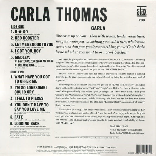 Carla Thomas : Carla (LP, Album, Mono, RE, 180)