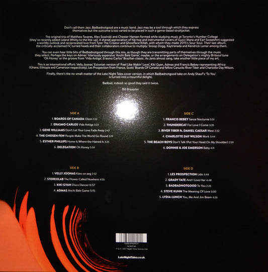 BadBadNotGood : LateNightTales (2xLP, Album, Comp)