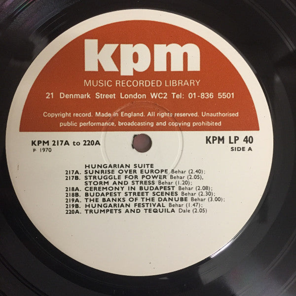 Various : KPM 217A-223B (LP)