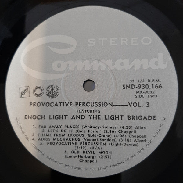 Enoch Light And The Light Brigade : Provocative Percussion Vol. III (LP, Album)