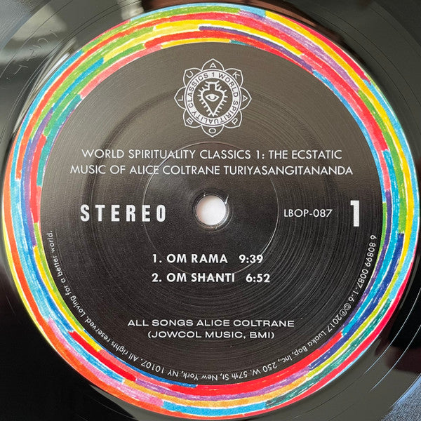 Alice Coltrane : World Spirituality Classics 1: The Ecstatic Music Of Alice Coltrane Turiyasangitananda (2xLP, Comp, Gat)