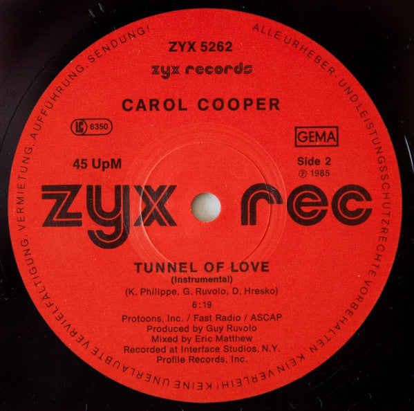 Carol Cooper : Tunnel Of Love (12")