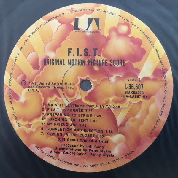 Bill Conti : F.I.S.T. (Original Motion Picture Soundtrack) (LP, Promo)