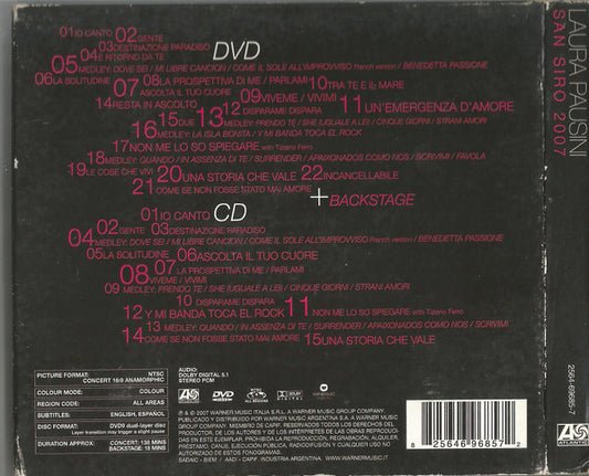 Laura Pausini : San Siro 2007 (CD, Album + DVD-V, Album, NTSC)