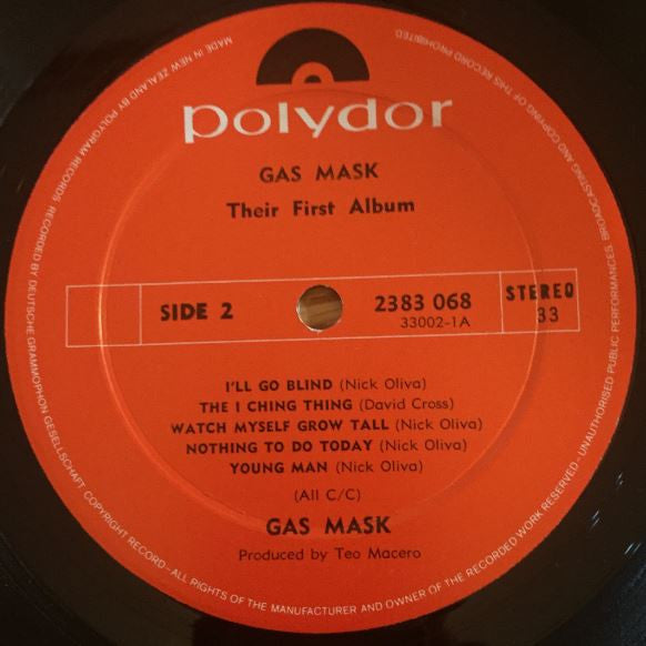 Gas Mask : Their First Album (LP, Album)