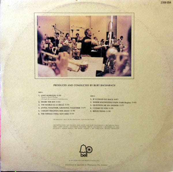 Burt Bacharach : Lost Horizon (Original Soundtrack) (LP, Album, Gat)