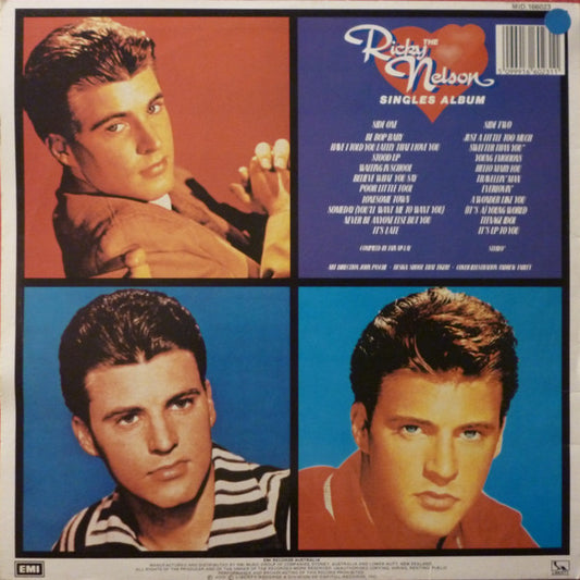 Ricky Nelson (2) : The Ricky Nelson Singles Album (LP, Comp, RE)