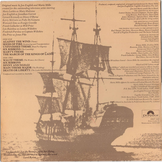 Jon English (3) & Mario Millo : (The Original Soundtrack) Against The Wind (LP, Album)
