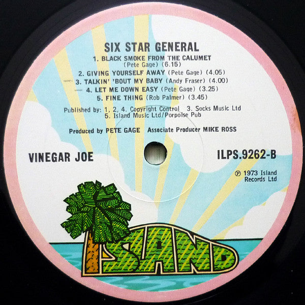 Vinegar Joe : Six Star General (LP, Album, Gat)