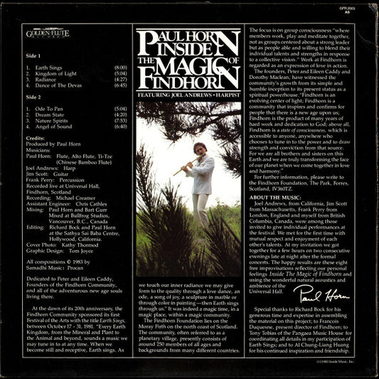 Paul Horn : Inside The Magic Of Findhorn (LP, Album)
