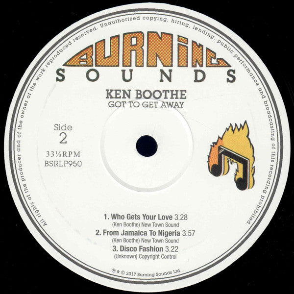 Ken Boothe : Got To Get Away Showcase (LP, Album, RE)