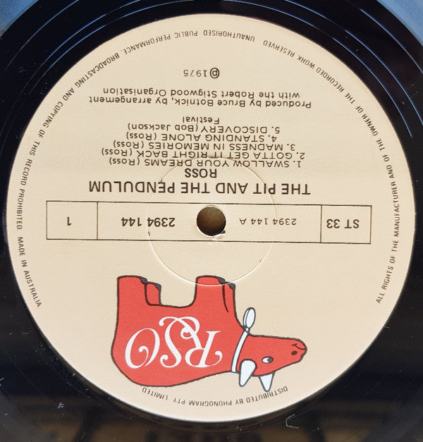 Ross (14) : The Pit & The Pendulum (LP, Album)