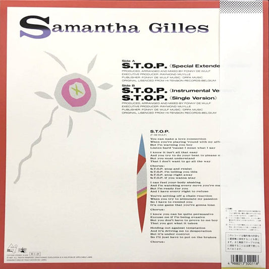 Samantha Gilles : S.T.O.P. (12", Single)
