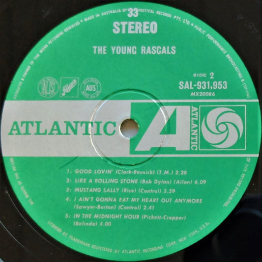 The Young Rascals : The Young Rascals (LP, Album)