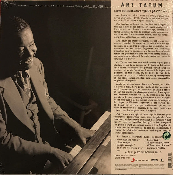 Art Tatum : From Gene Norman's Just Jazz (LP, Album, RE, Bro)