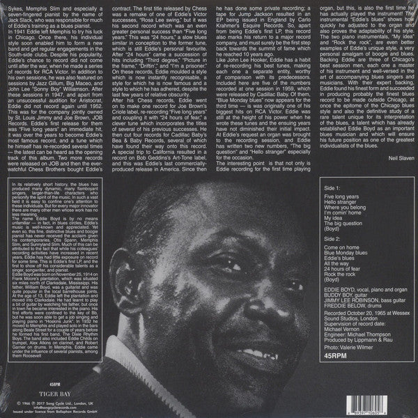 Eddie Boyd : Five Long Years (LP, Album, RE, 180)