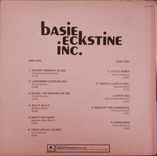Billy Eckstine and The Count Basie Orchestra : Basie Eckstine Inc (LP)
