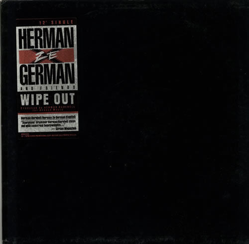 Herman Ze German : Wipe Out (12", Single, Mono, S/Edition)
