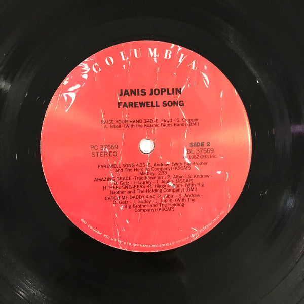 Janis Joplin : Farewell Song (LP, RE)