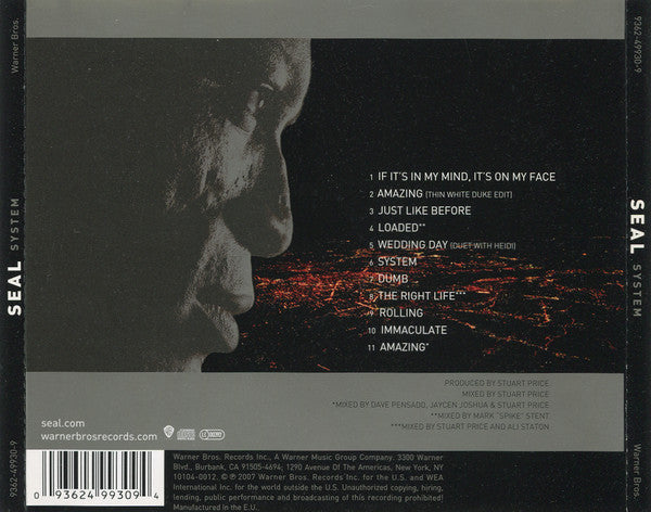 Seal : System (CD, Album)