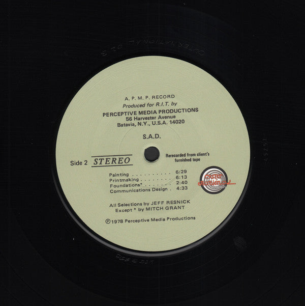 Jeff Resnick : SAC School Of American Craftsmen (LP, RE)