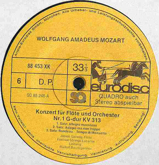 Wolfgang Amadeus Mozart, Géza Anda, Rudolf Barshai, Festival Strings Lucerne, James Galway, Igor Oistrach, Josef Suk : Eine Kleine Nachtmusik / Flötenkonzert Nr. 1 / Jupiter-Symphonie / Klavierkonzert Nr. 20 / Violinkonzert Nr. 3 / Hornkonzerte Nr. 1 Und 4 (3xLP, Comp, Quad + Box)