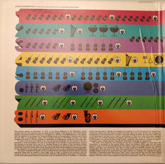 Boulez* Conducts Bartók*, New York Philharmonic : Concerto For Orchestra (LP, Album, Quad, Gat)