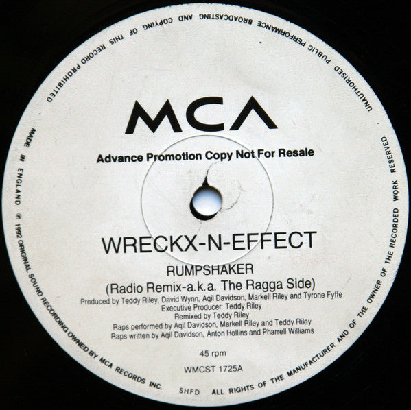 Wrecks-N-Effect : Rumpshaker (12", Promo)