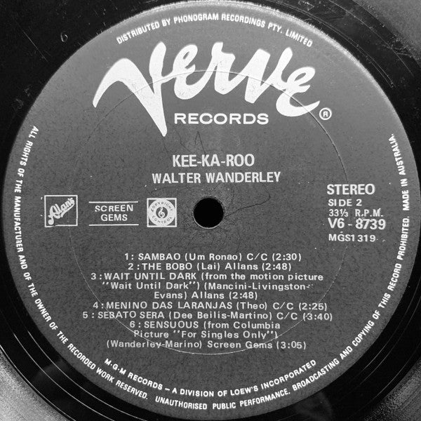 Walter Wanderley : Kee-Ka-Roo (LP, Album)