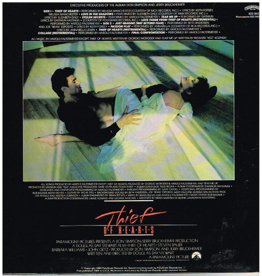 Various : Thief Of Hearts (Original Motion Picture Soundtrack) (LP, Album)