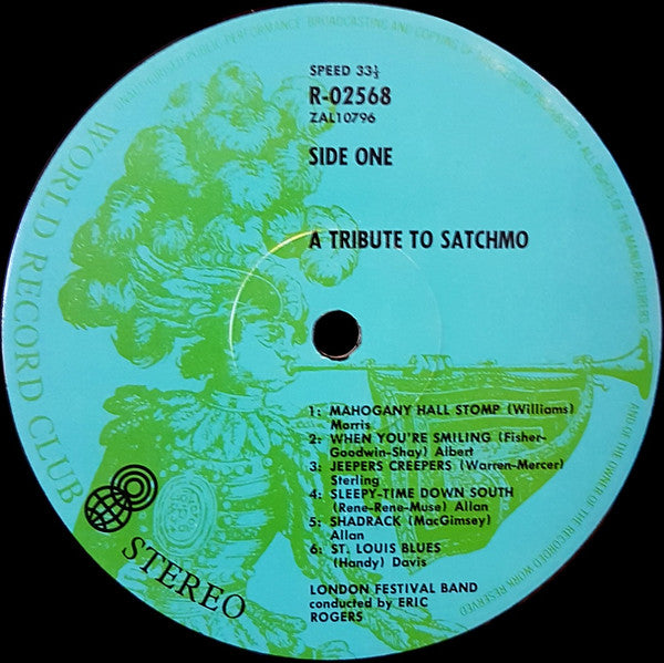 London Festival Band Conducted By Eric Rogers (2) : A Salute To Satchmo (A Tribute To Satchmo) (LP, Album, Club)