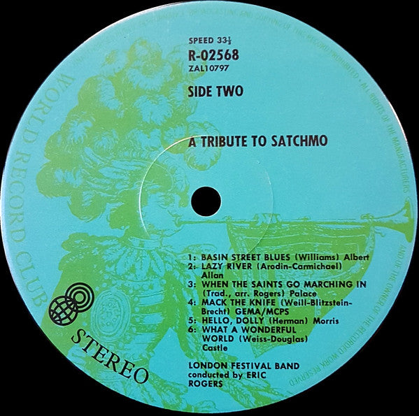 London Festival Band Conducted By Eric Rogers (2) : A Salute To Satchmo (A Tribute To Satchmo) (LP, Album, Club)