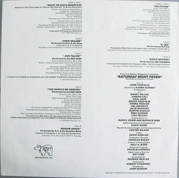 Various : Saturday Night Fever (The Original Movie Sound Track) (2xLP, Album, Ltd, Sil)