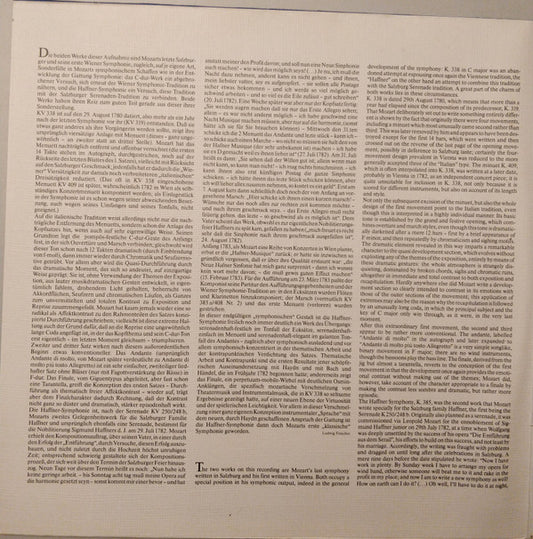 Wolfgang Amadeus Mozart - Concertgebouworkest, Nikolaus Harnoncourt : Symphonies Nr.35 »Haffner« & Nr.34 (LP, Blu)