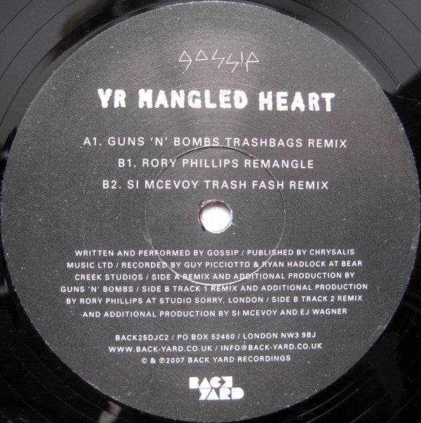 The Gossip : Yr Mangled Heart (12")