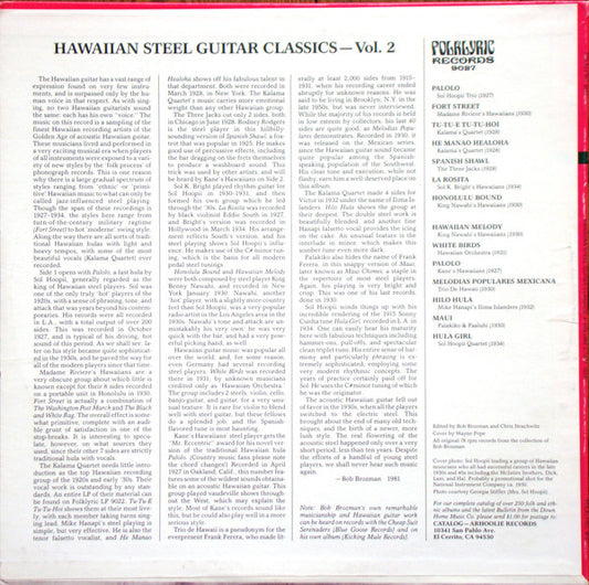 Various : Hawaiian Steel Guitar Classics - Volume 2 (1927-1934) (LP, Comp)