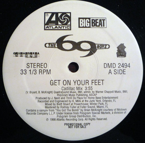 The 69 Boyz* Featuring Lana (11) : Get On Your Feet (Remixes) (12", Promo)